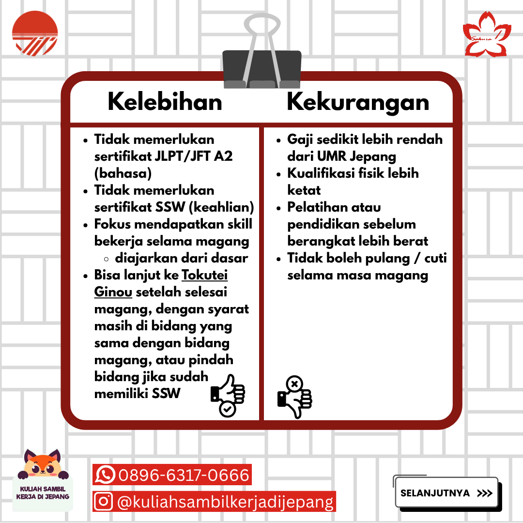 Kelebihan dan Kekurangan Magang Jepang