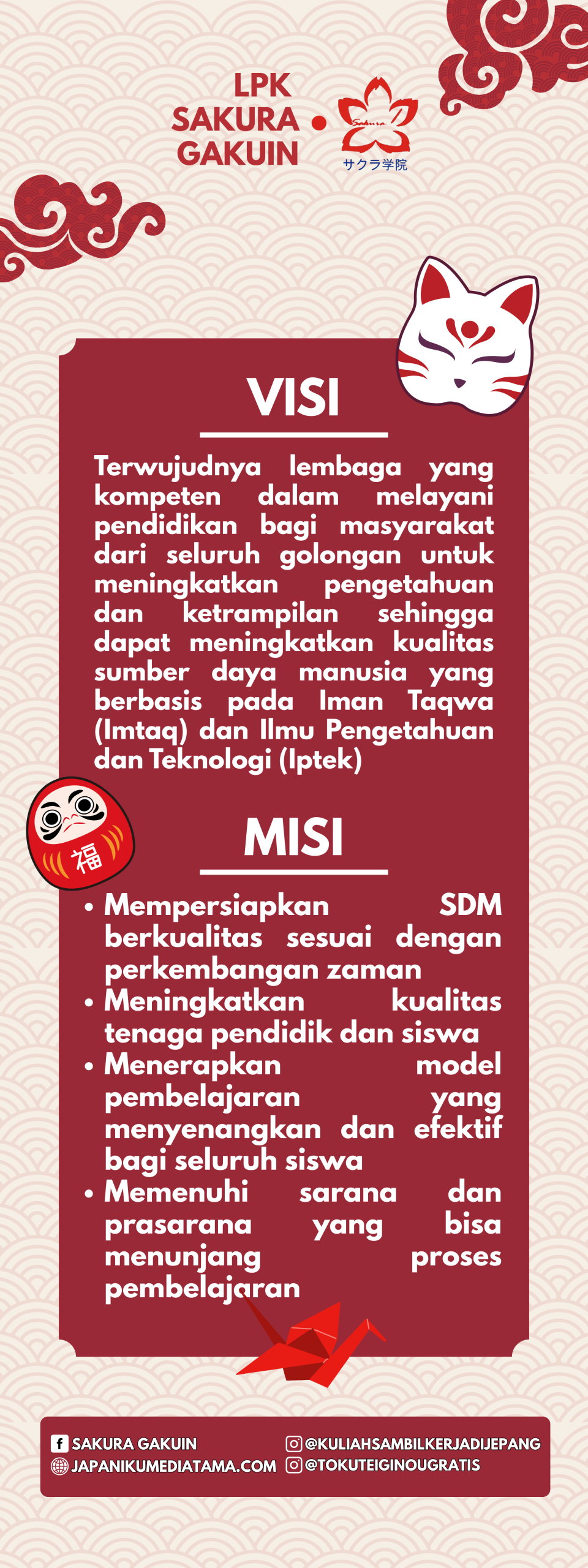 Visi Misi PT. Japan Iku Mediatama